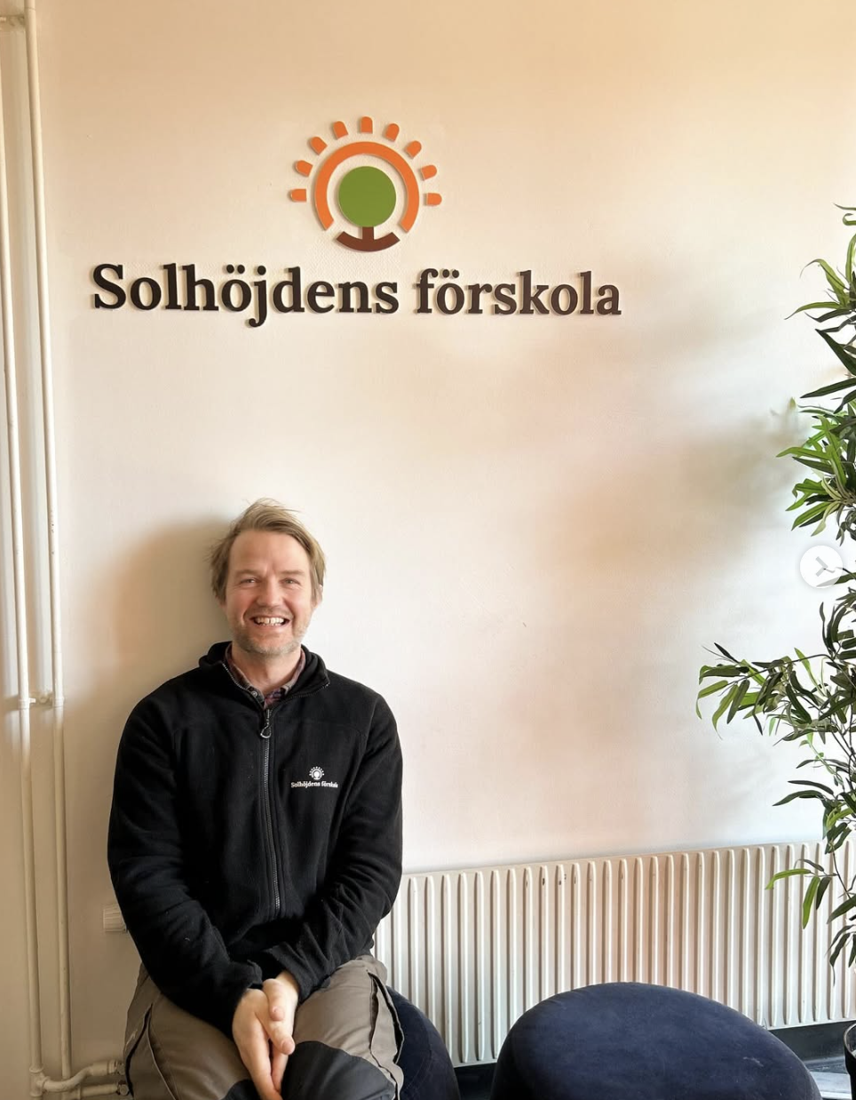 Pedagog Oskar på Solhöjdens förskola