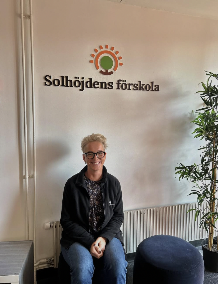 Pedagog Madeleine på Solhöjdens förskola
